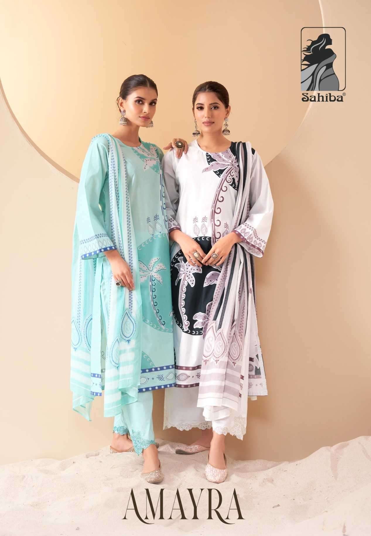 t and m designer amayra pure cotton lawn digital print suit 