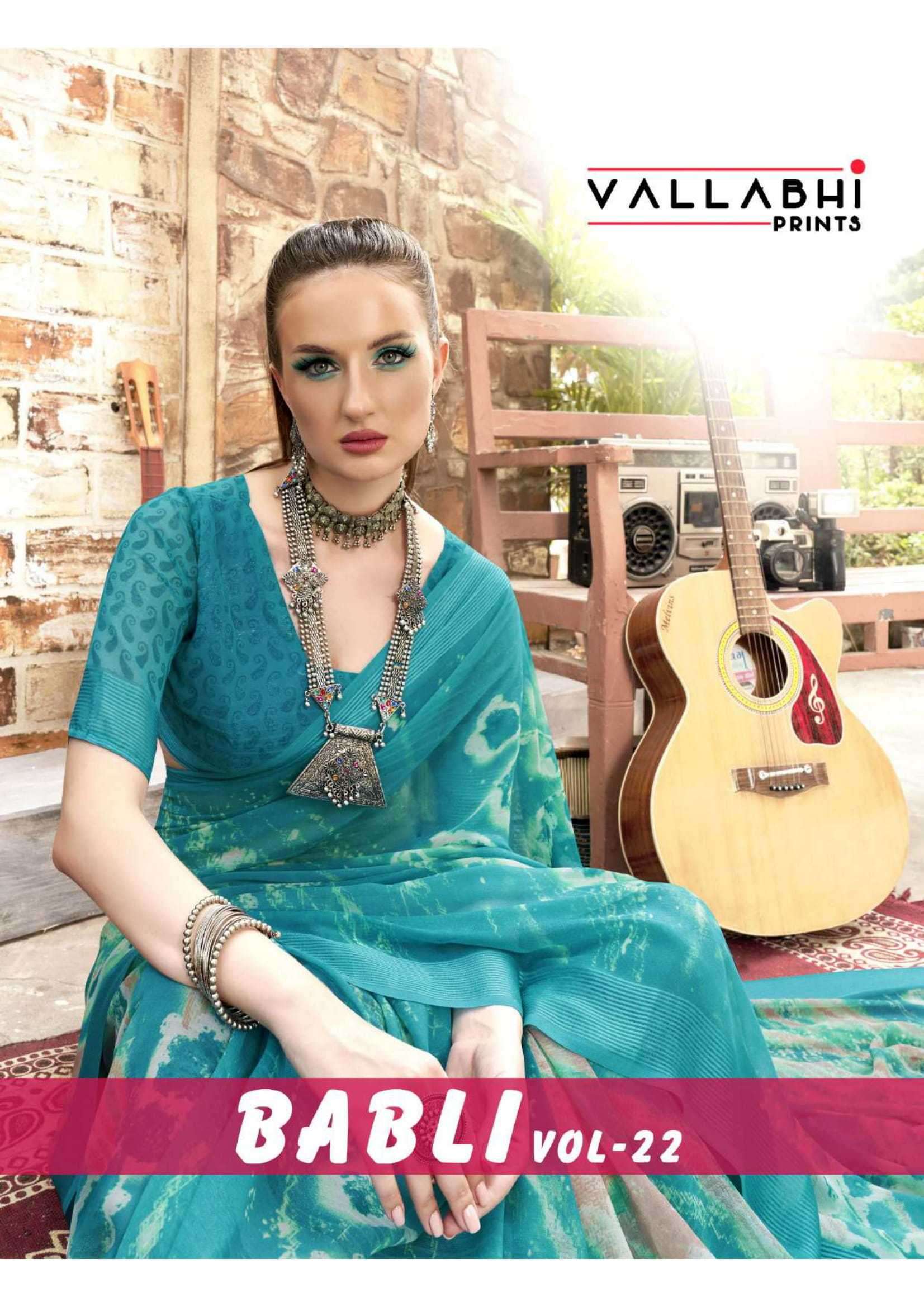 vallabhi prints babli vol 22 series 26251-26256 georgette saree