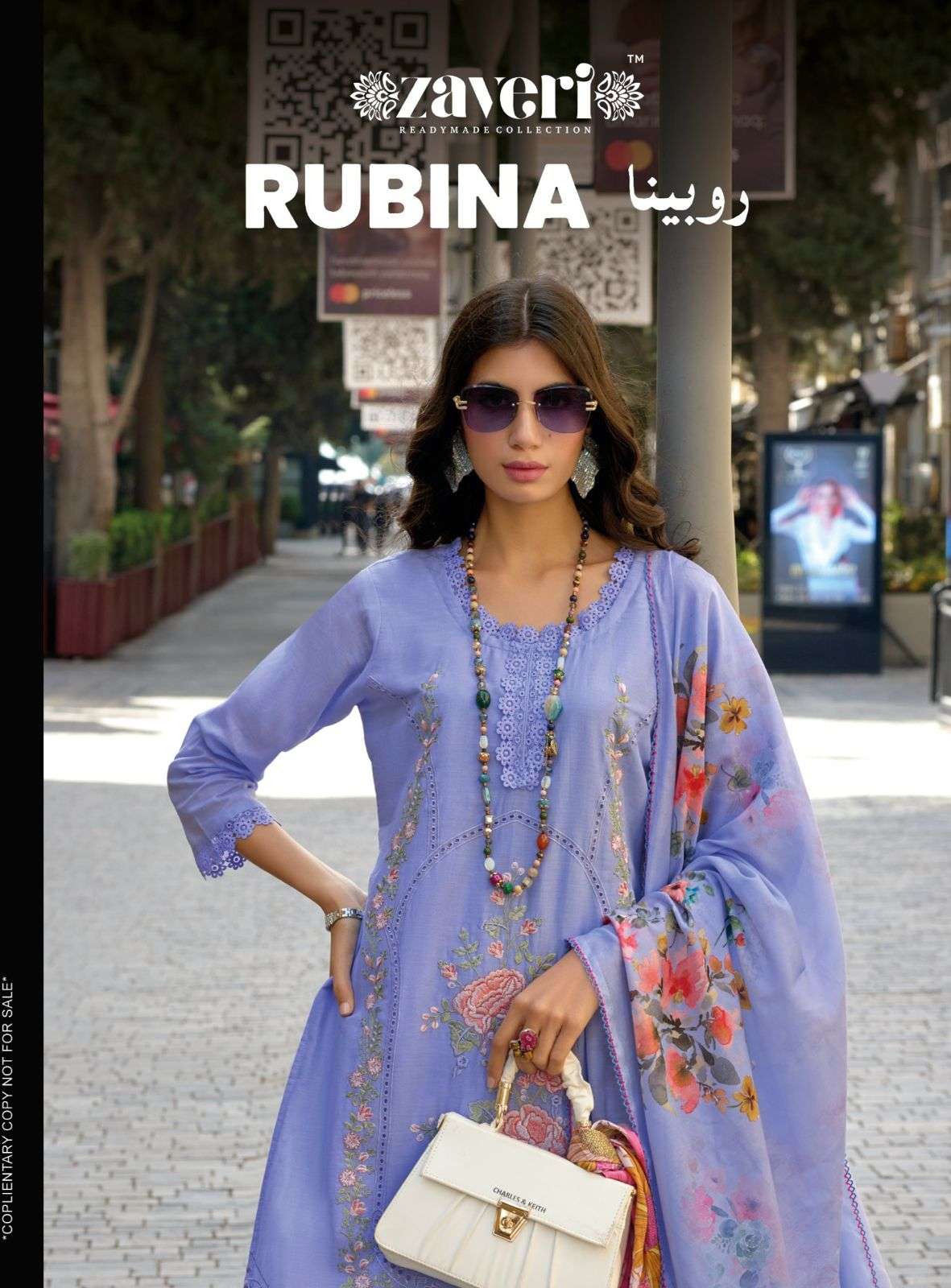 zaveri rubina series 1321-1323 cotton readymade suit 