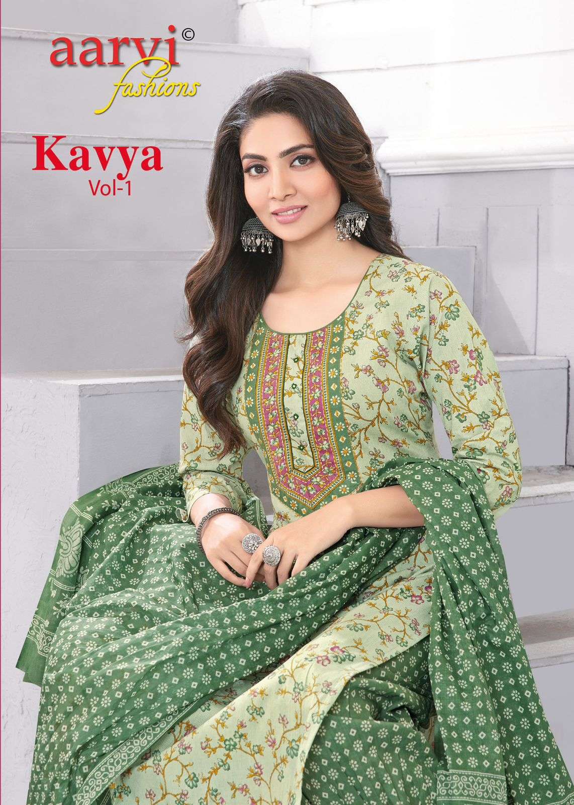 aarvi kavya vol 1 designer Premium Cotton readymade suit