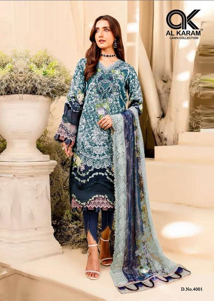 Alkaram Firdous Vol-4 series 4001-4006 Soft Cotton suit