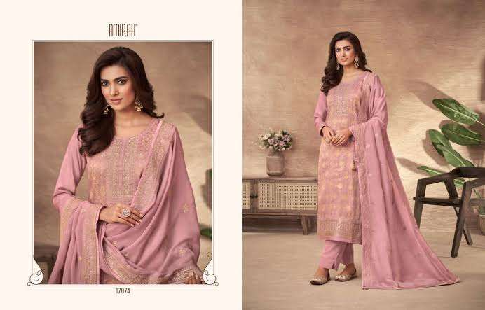 amirah designer fancy embroidery suit available in single