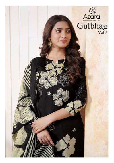 Azara gulbagh vol 3 cotton printed suit