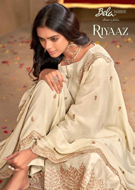 bela riyaaz series 4509-4515 kitkat silk suit 