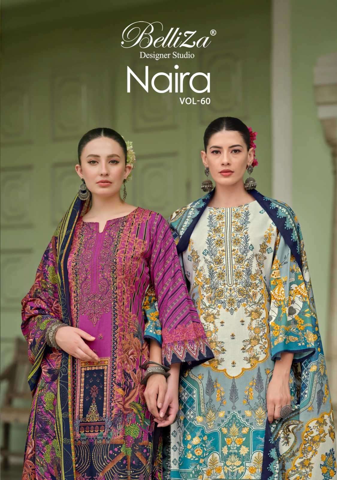 belliza naira vol 60 series 938001-938008 Pure Cotton suit