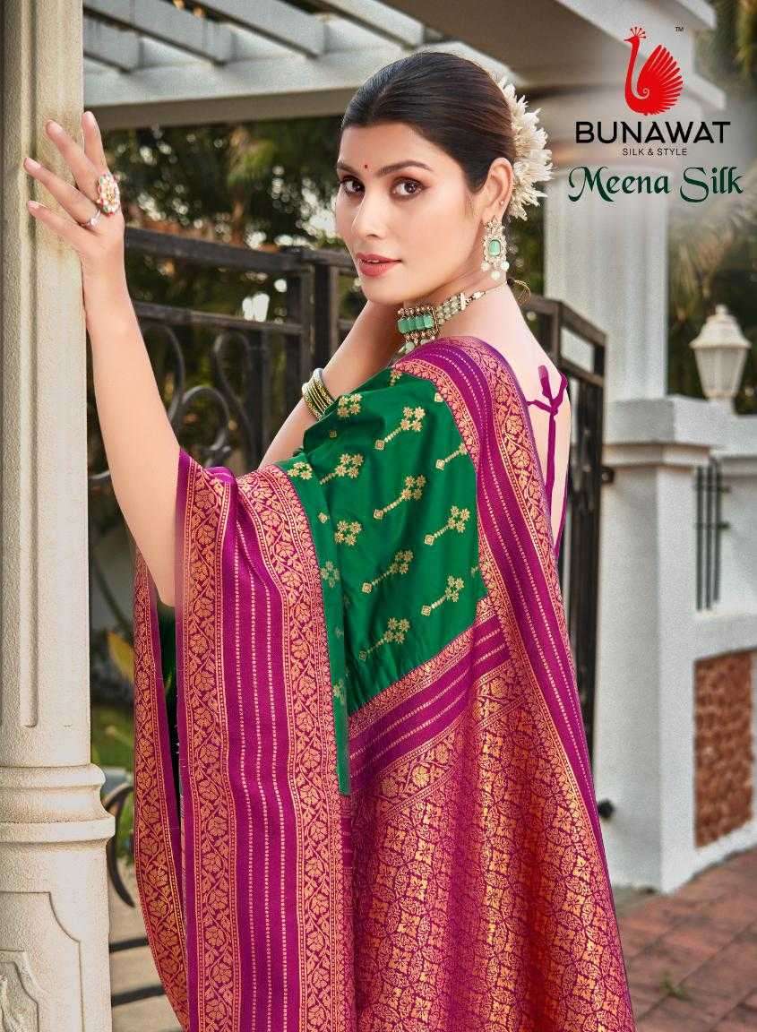 bunawat meena silk series 1001-1006 silk saree