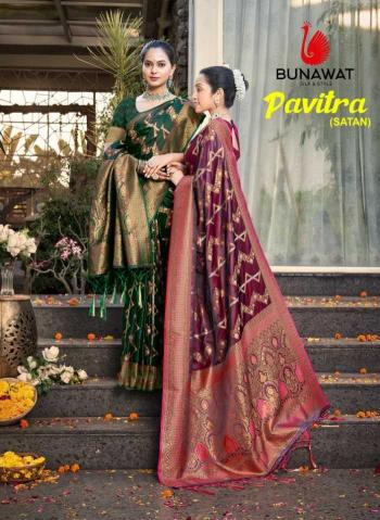 bunawat pavitra series 1001-1006 silk saree