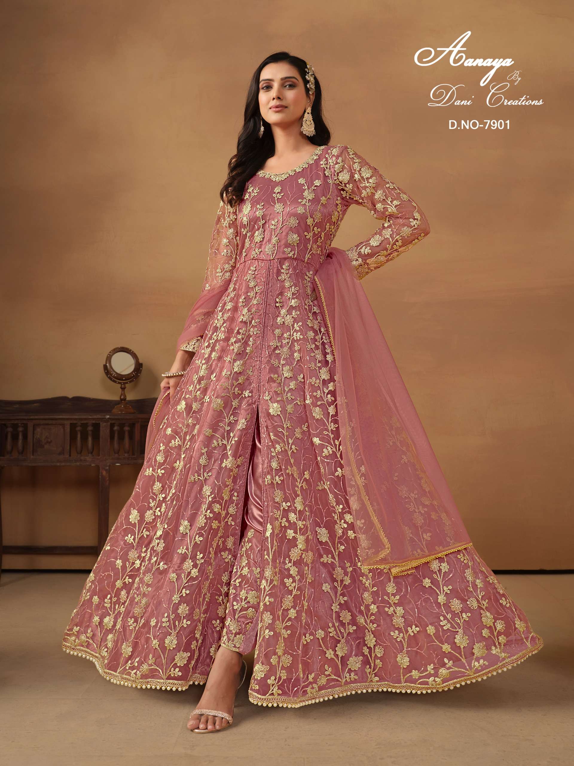 dani creation Aanaya vol-179 designer Net suit