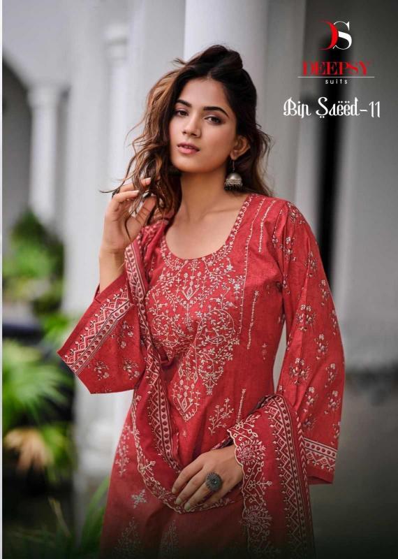 deepsy suits bin saeed vol 11 series 41001-41006 Pure cotton suit