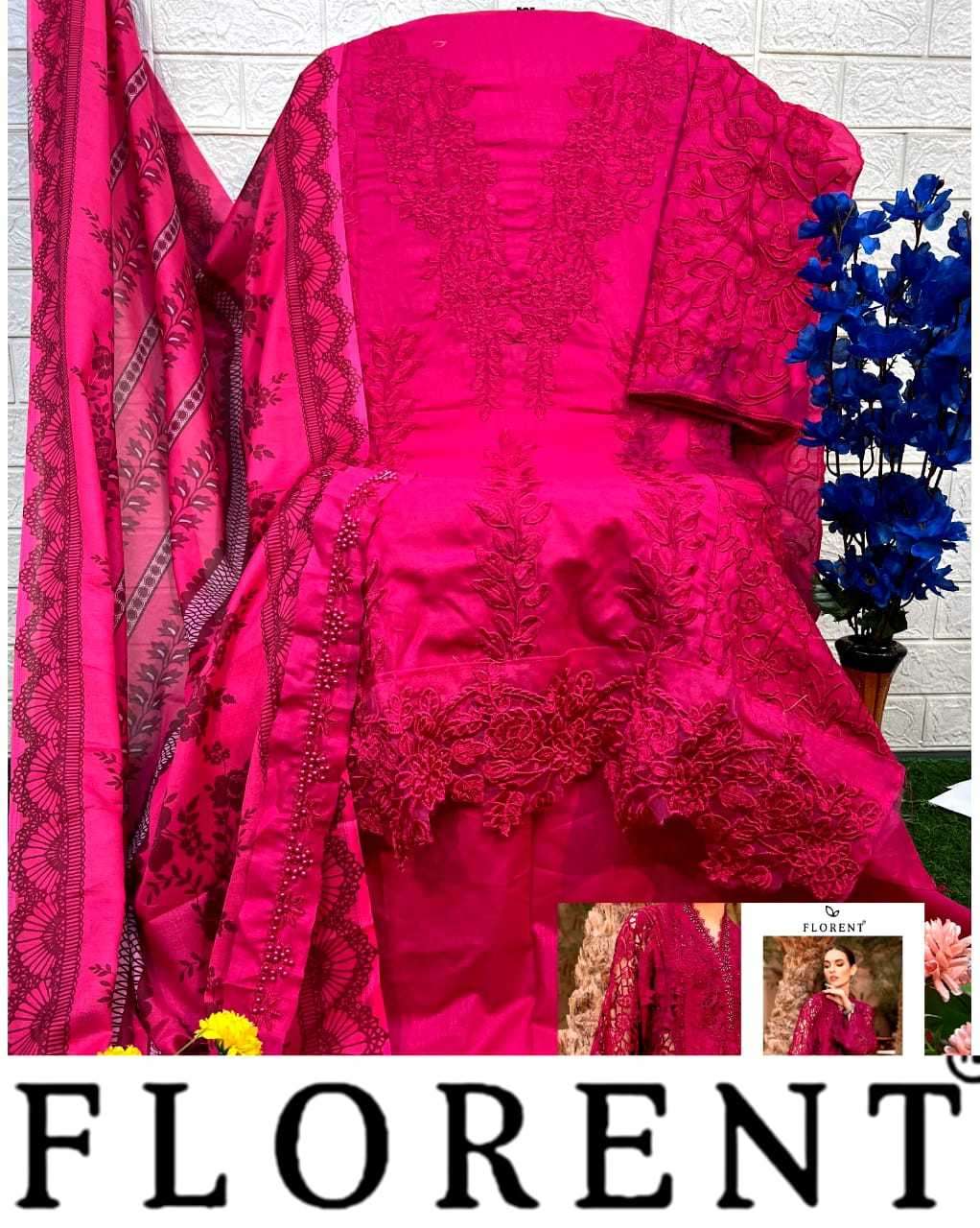 florent maria b colour vol 1 series 1004 pure cotton suit