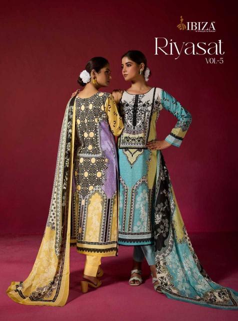 ibiza riyasat vol 5 series 15613-15616 pure muslin suit 