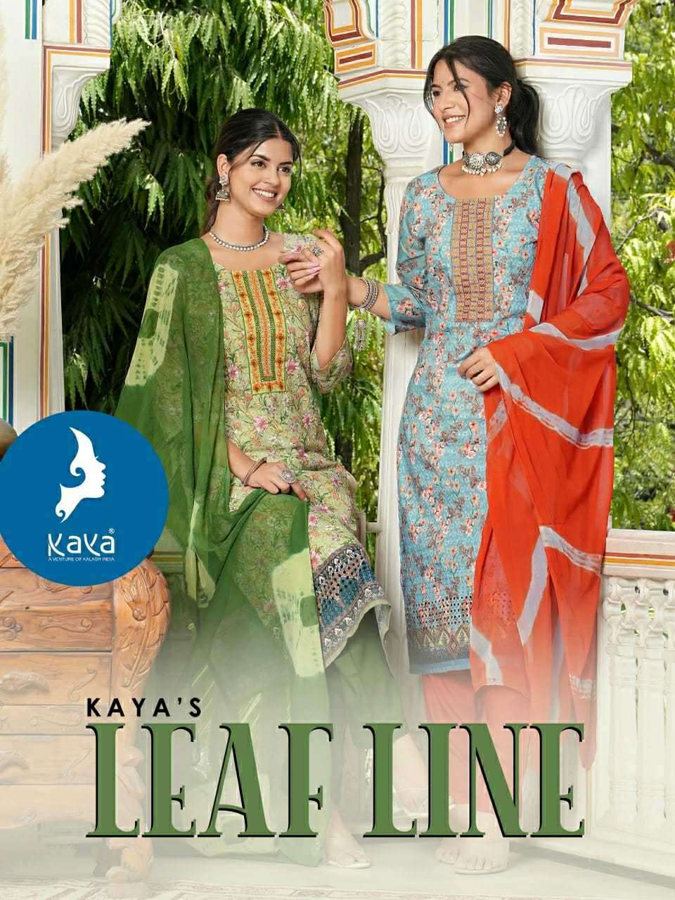 kaya leaf line series 01-08 cotton readymade suit 