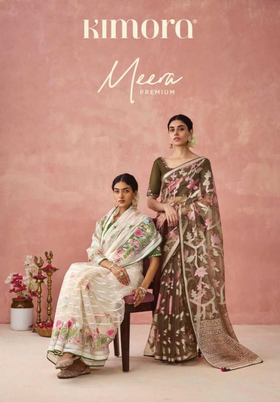 kimora meera vol 15 series 17041-17051 organza brasso saree