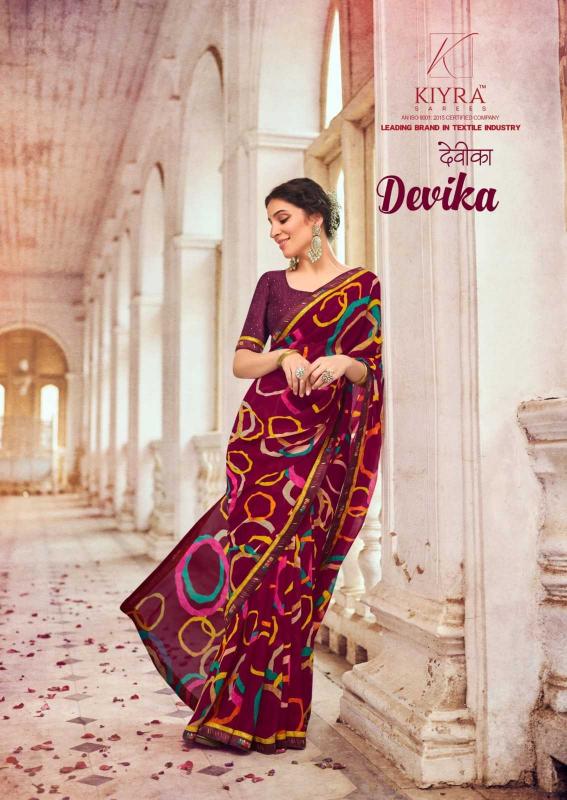 kiyra saree devika series 1001-1008 major georgette saree