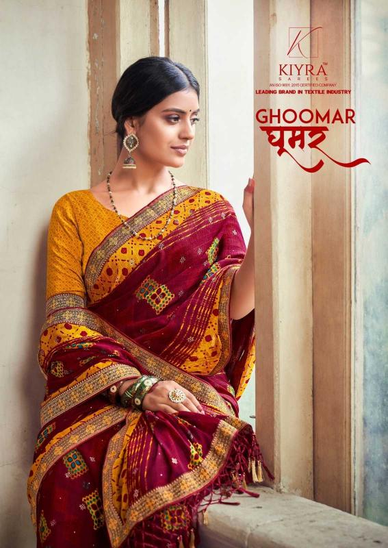 kiyra saree ghoomar series 1001-1008 georgette saree