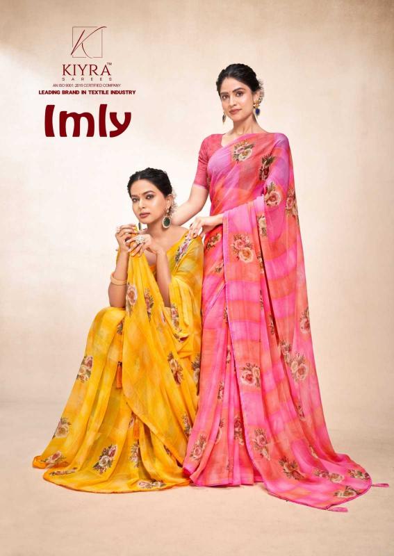 kiyra sarees imly series 1001-1006 major georgette saree