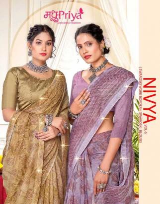 madhupriya nivya 5 series 1001-1006 simmer saree