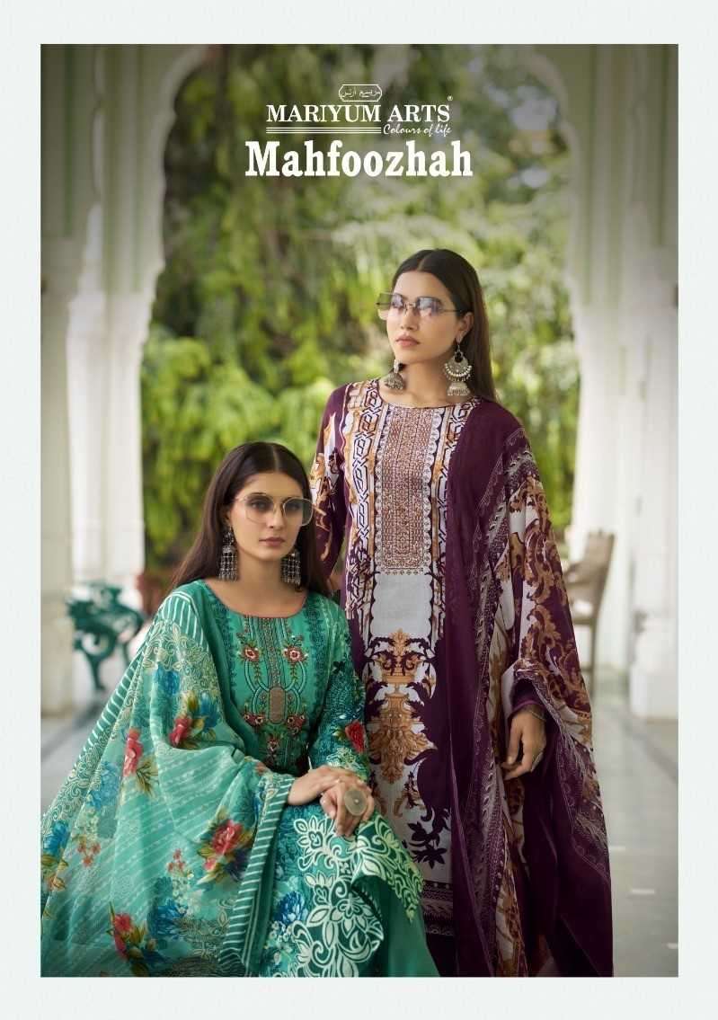 mariyum arts mahfoozhah series 96001-96006 cambric cotton suit