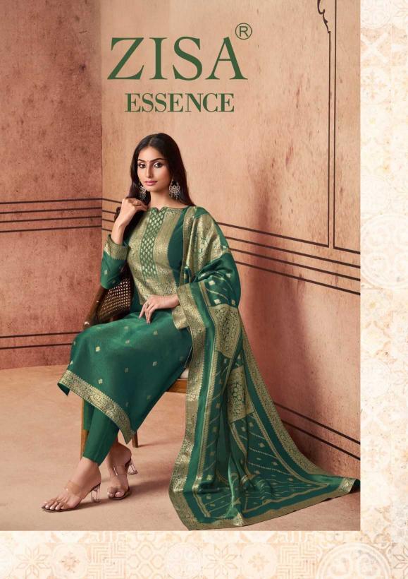 meera trendz zisa essence series 15231-15235 Pure Shimmer Silk Jacquard readymade suit