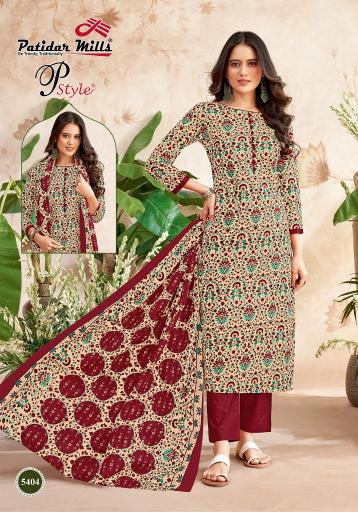 Patidar P Style Vol-54 series 5401-5416 Pure Cotton Printed suit