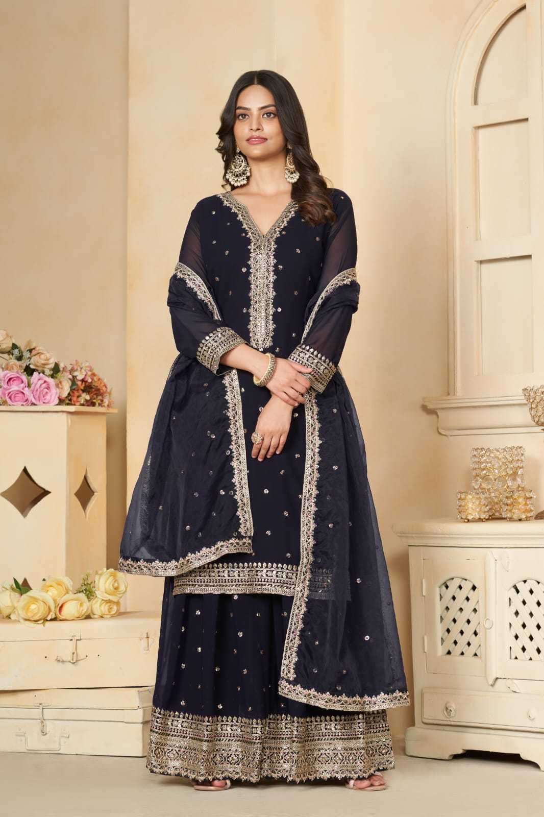 PR 9STAR LOTUS VOL-1 series 09-11 FOX GEORGETTE readymade suit 