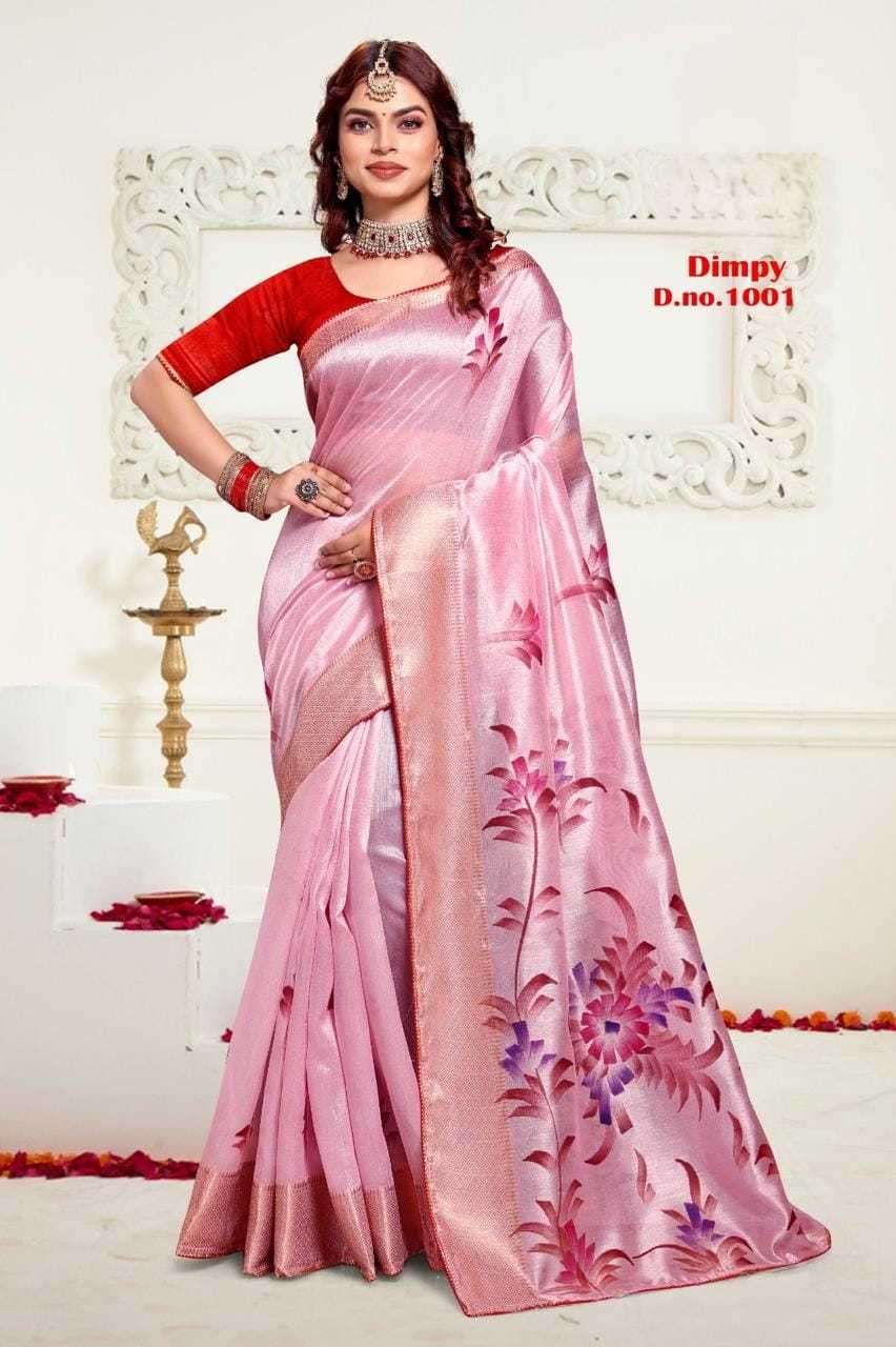pr dimpy series 1001-1006 cotton with digital print saree