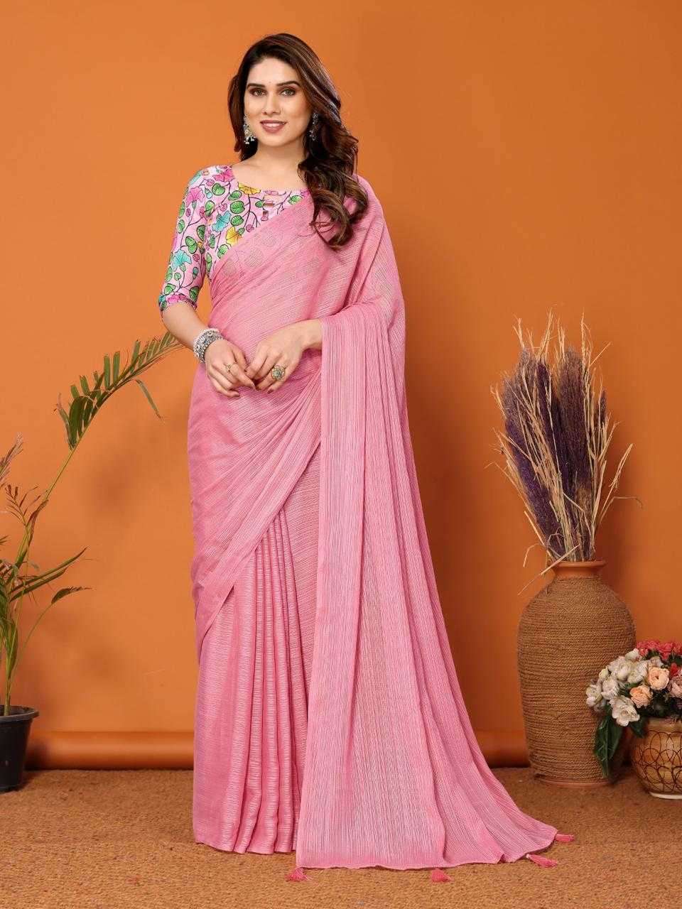 pr kalamkari daily wear fancy synthetic silk sarees with blouse