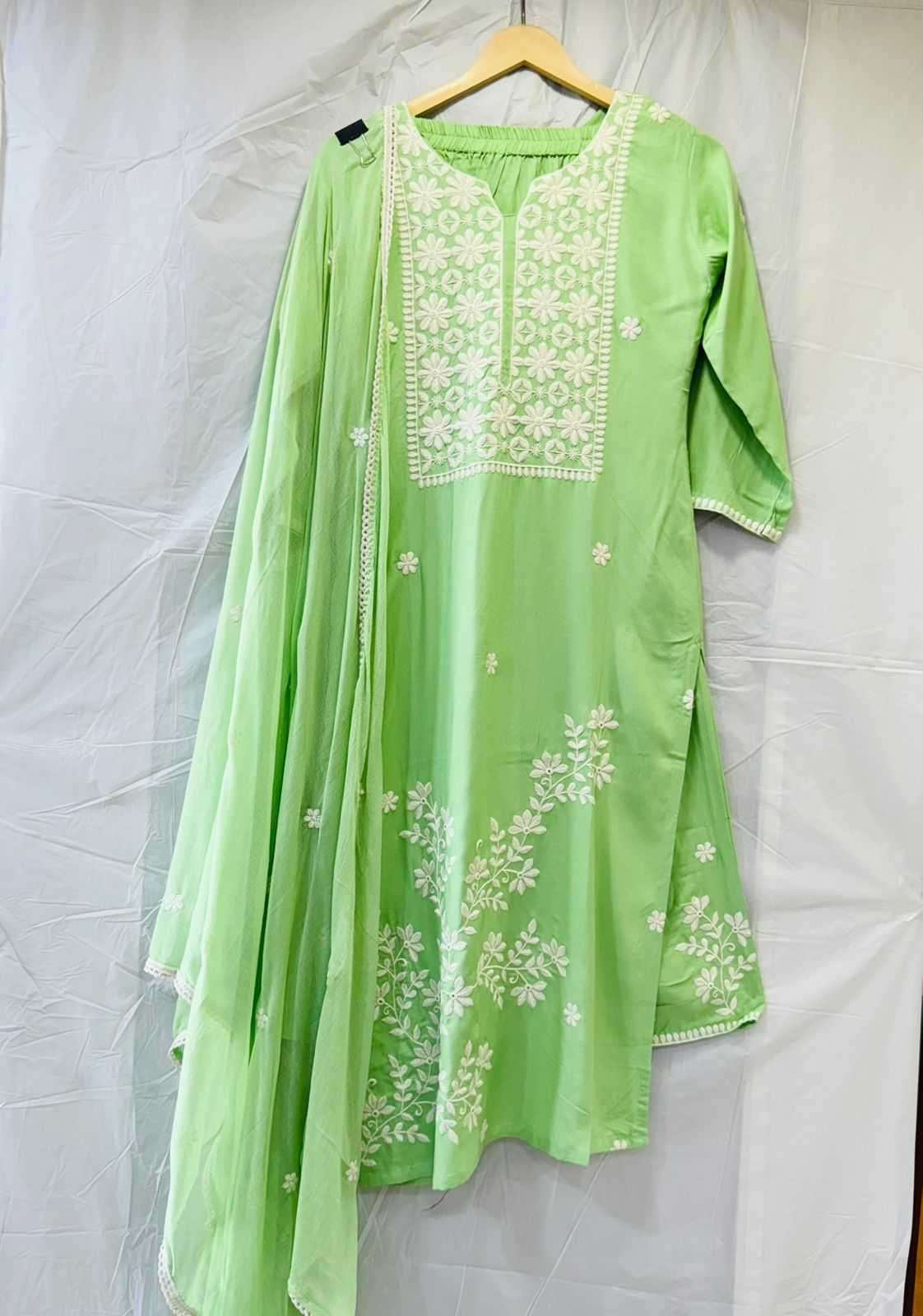 pr rayon Reyon 14kg with embrodairy work readymade suit 