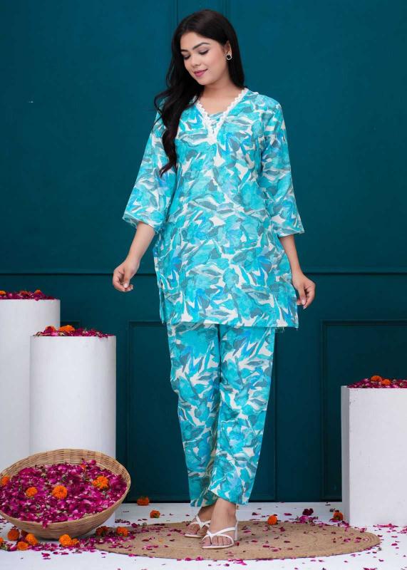 pr two tone slub readymade daily wear fancy co-ord set