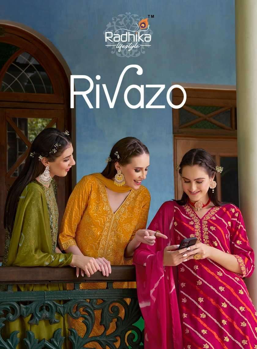 radhika rivazo vol 1 series 1001-1006 heavy rayon readymade suit  