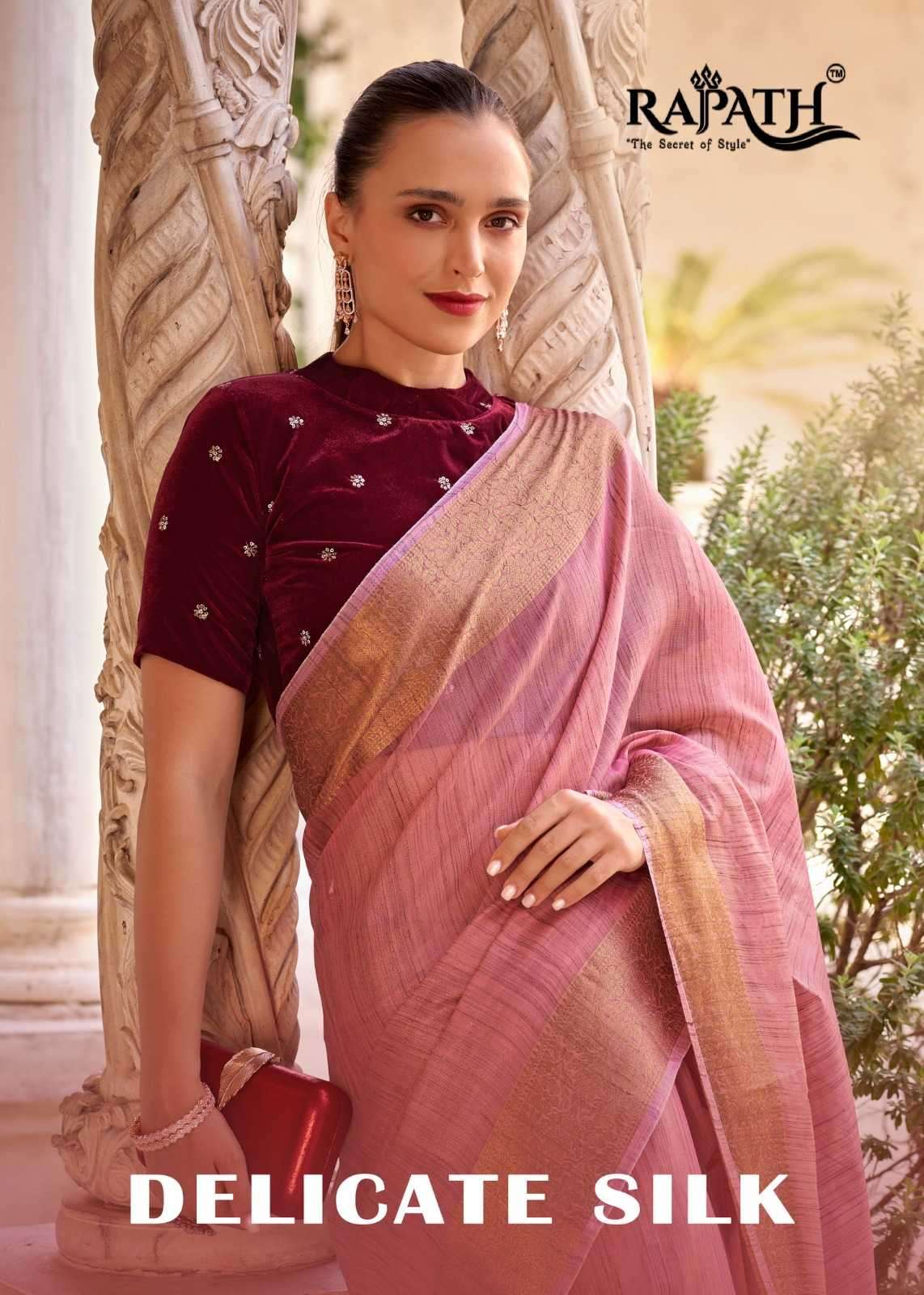 rajpath delicate silk series 450001-450006 Tissue Linen saree