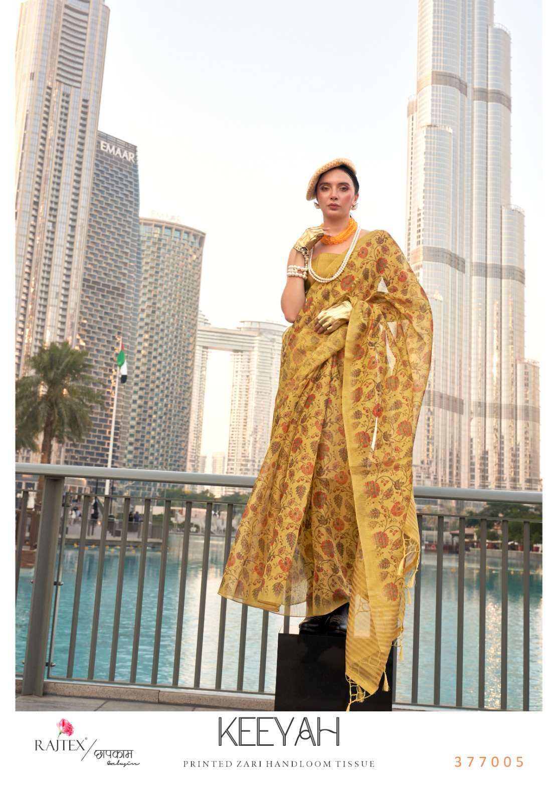 Rajtex Keeyah 377000 Series designer Printed Silk Saree