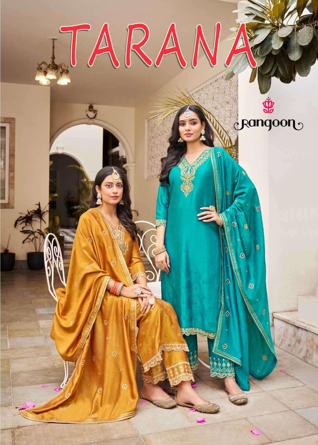 rangoon tarana series 5091-5094 Silk readymade suit 