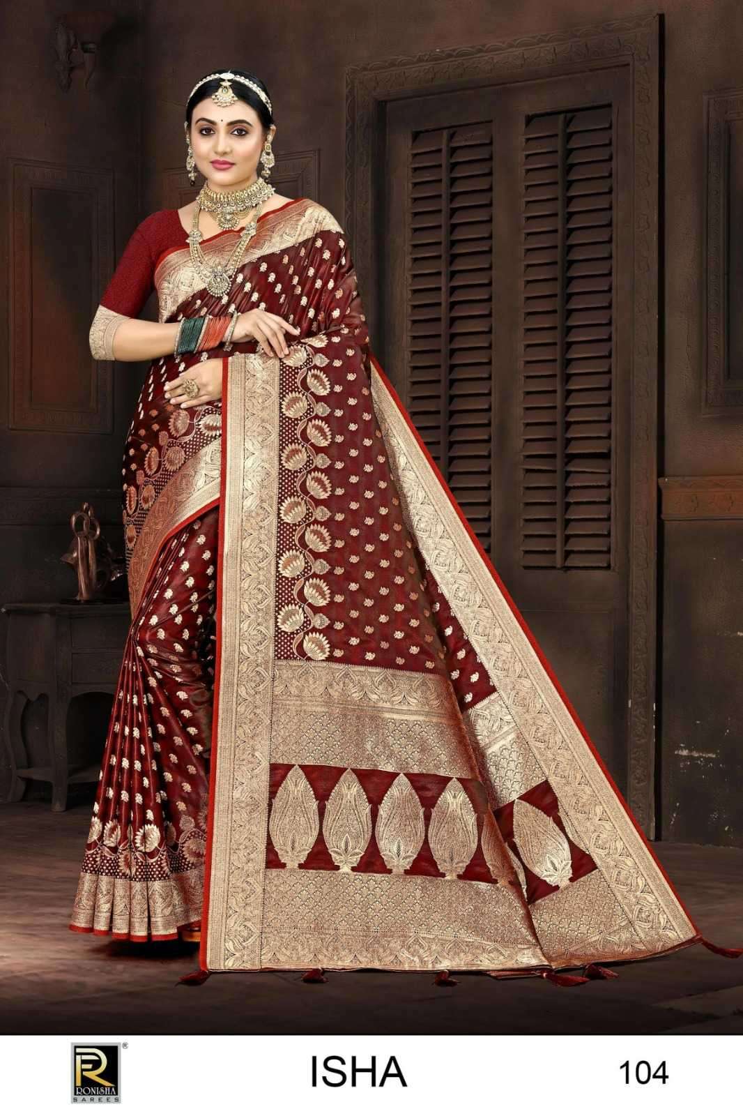 ranjna saree isha series 101-104 banarasi silk saree