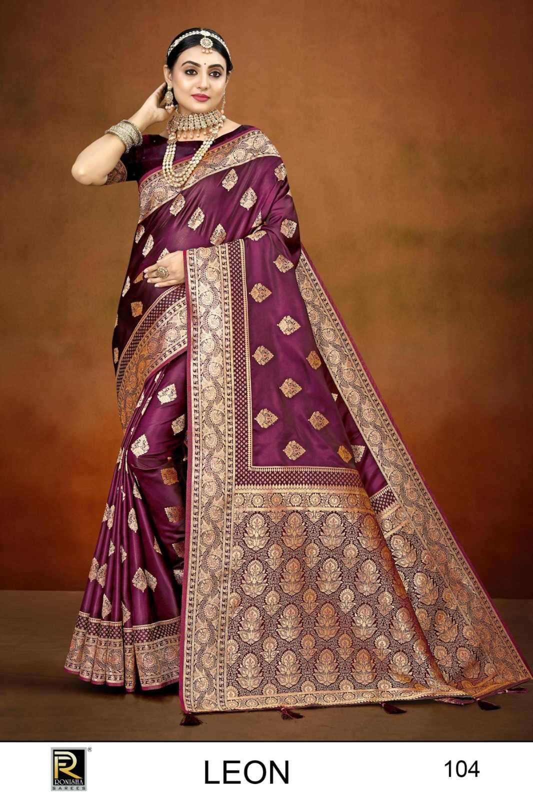 ranjna saree leon series 101-104 banarasi silk saree