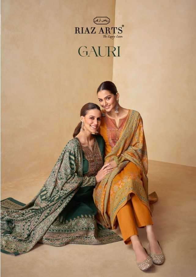 riaz arts gauri series 16001-16008 pure karachi lawn suit 