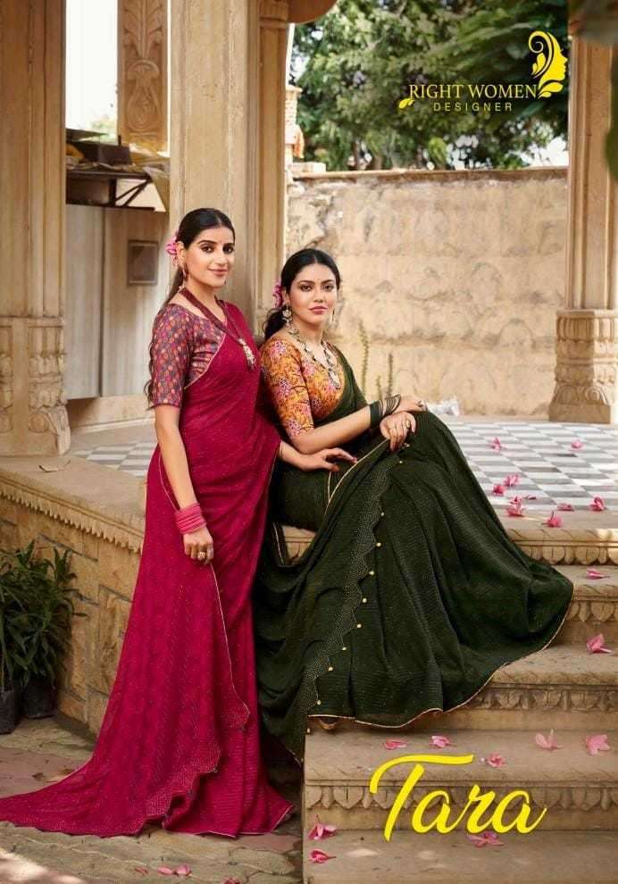 right women tara series 81921-81928 georgette brasso sarees