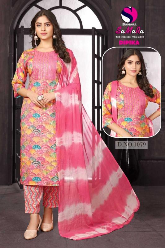 samara dipika vol 10 series 1073-1080 capsule print readymade suit 