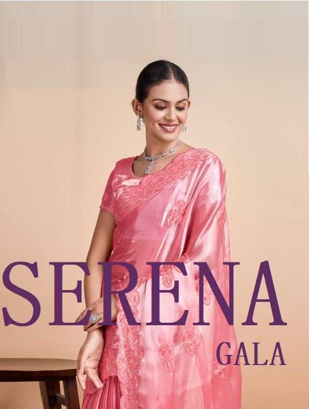 Serena series 31001 to 31004 Burberry Organza saree