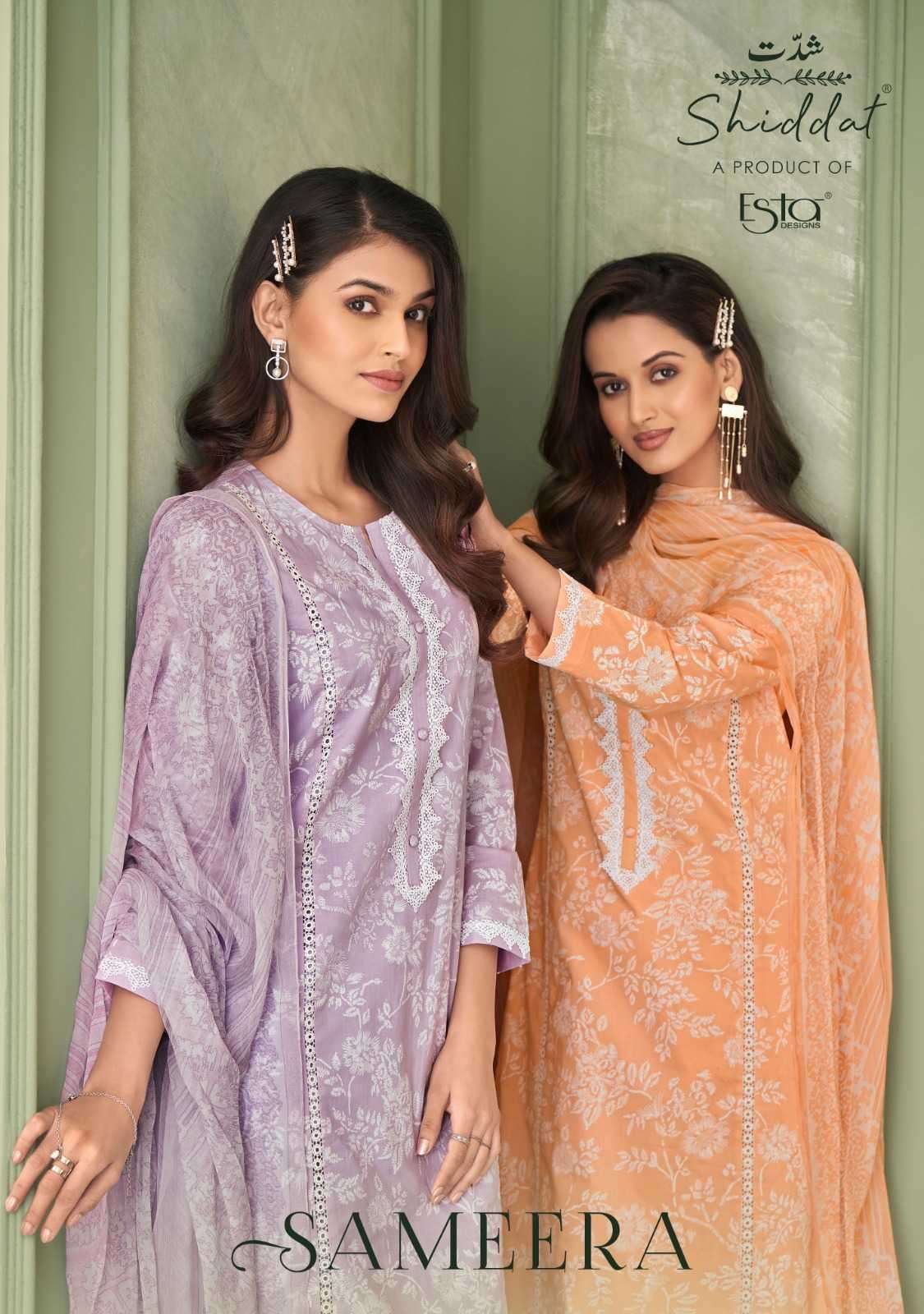 shiddat esta sameera series 101-110 cotton suit