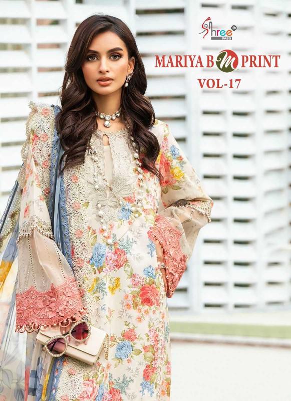 shree fabs mariya b mprint vol 17 series 3648-3653 pure cotton suit