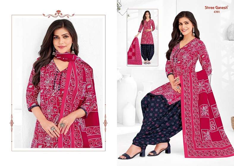 Shree Ganesh Hansika Vol-23 series 4301-4336 Pure Cotton suit