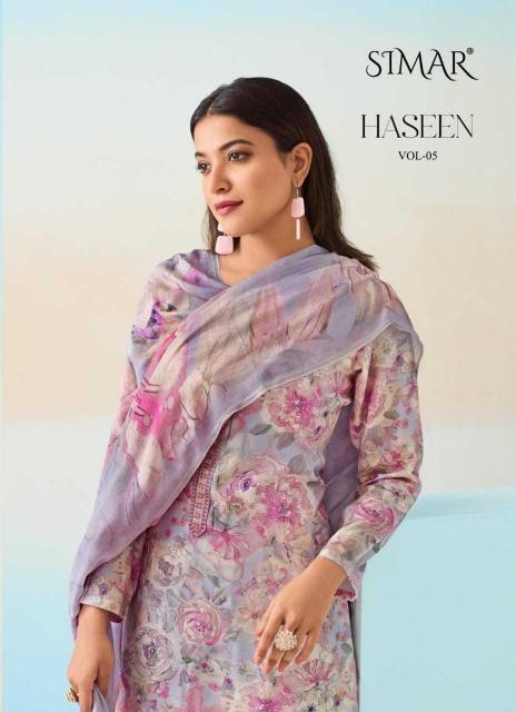 simar haseen vol 5 series 189-193 muslin suit 