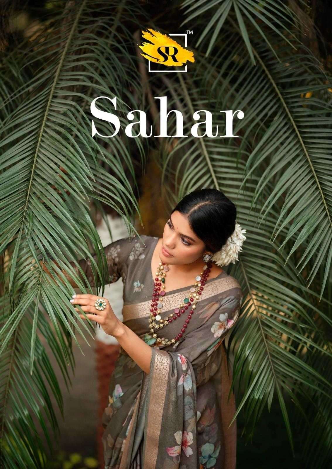 sr saree sahar series 1001-1010 Pure Viscose Sartin saree