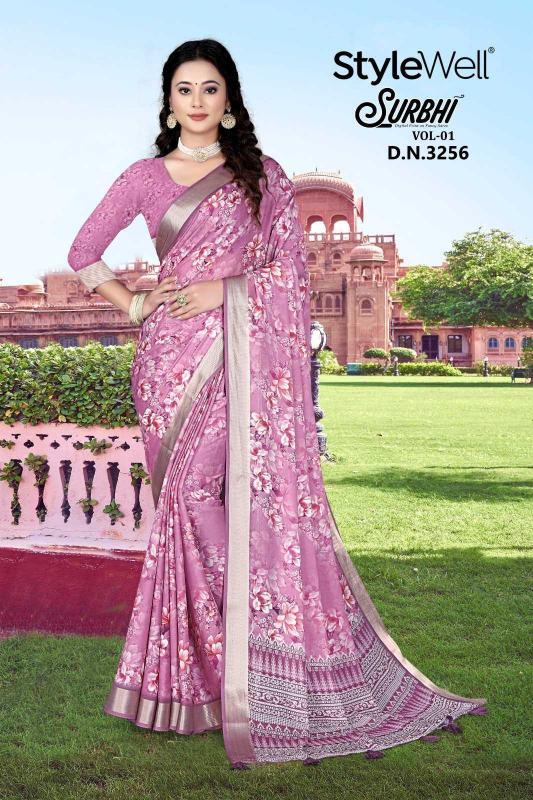 stylewell surbhi series 3255-3260 Exclusive Fancy Fabrics saree
