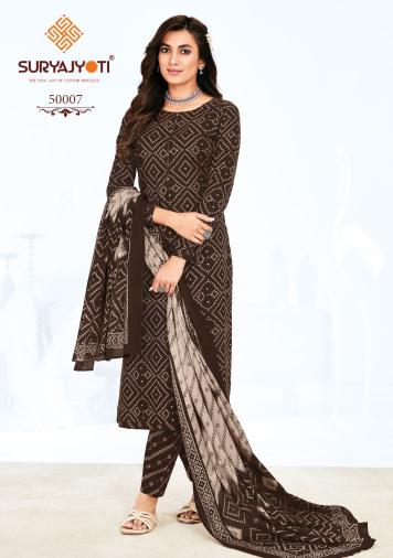 Suryajyoti Bandhani Lehariya Special Vol-5 series 50001-50008 Pure Cotton suit