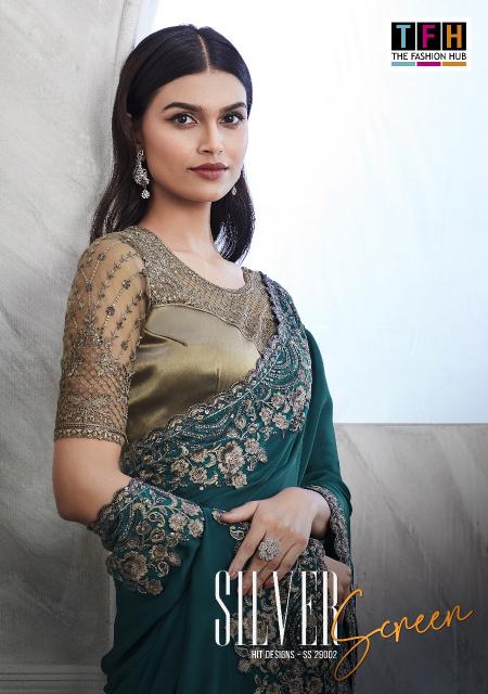 TFH SILVER SCREEN HIT DESIGNS 29002 walnut silk saree