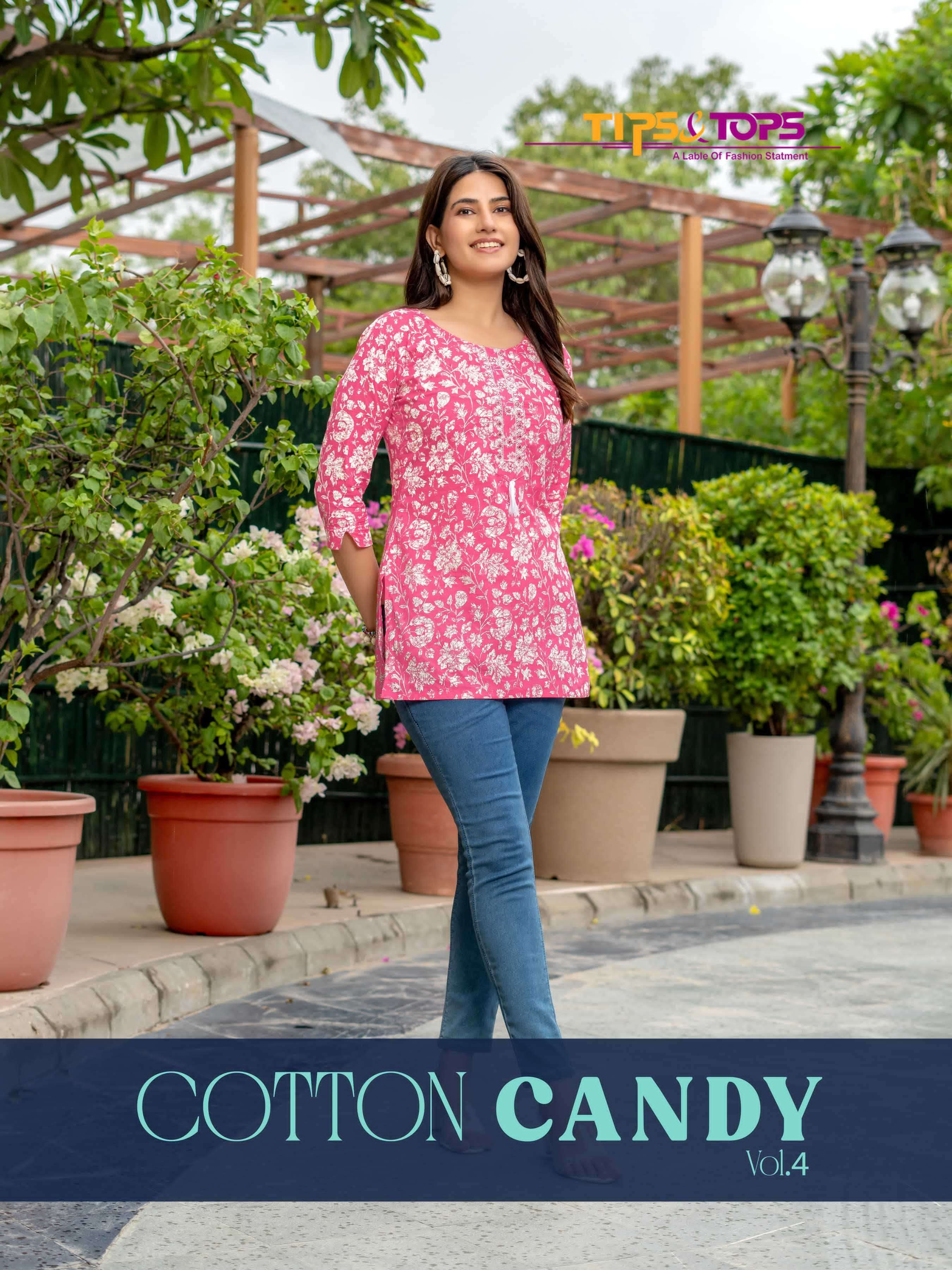 tips & tops cotton candy vol 4 series 101-106 Premium Cotton kurti
