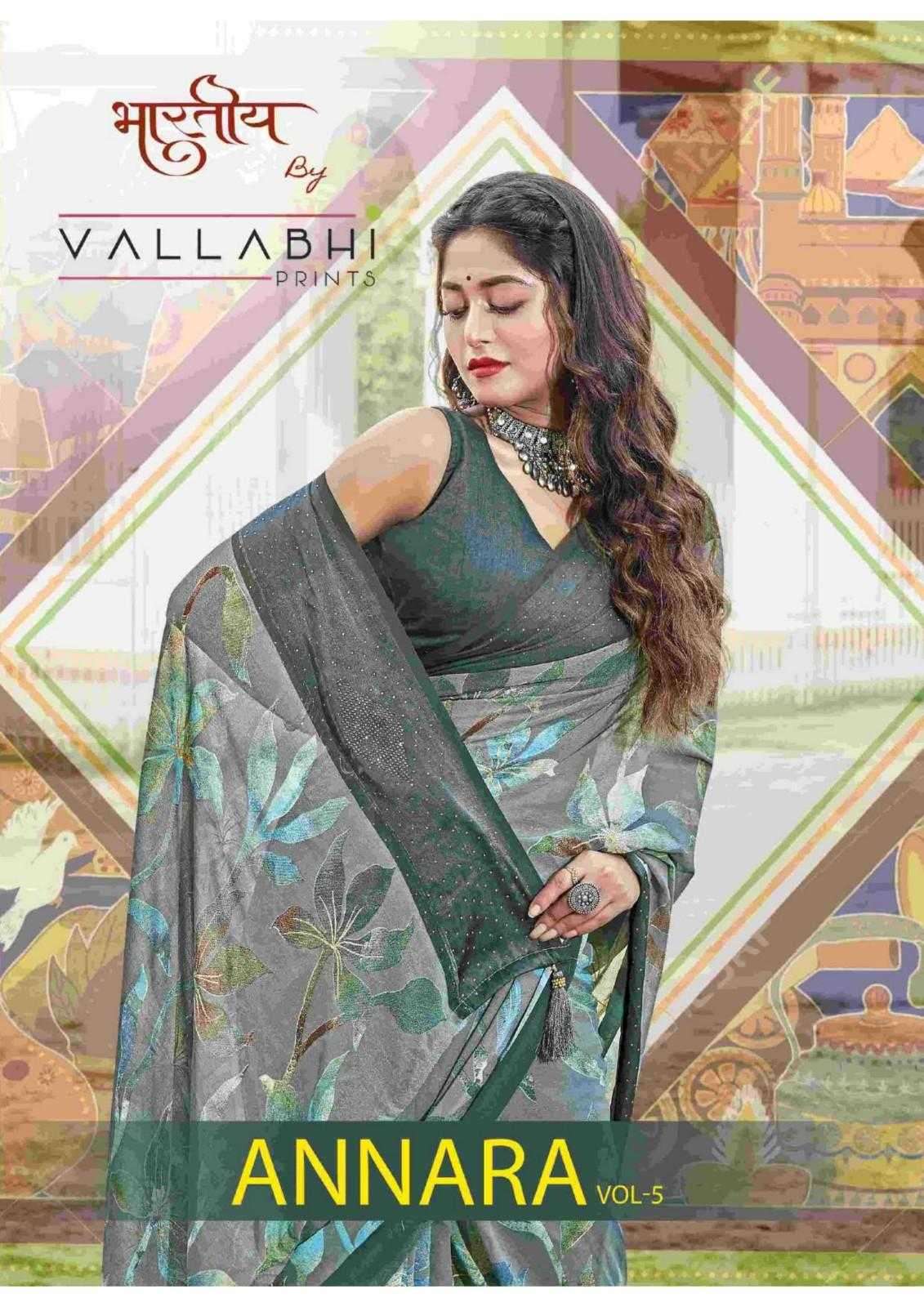 vallabhi prints annara vol 5 series 27441-27446 georgette saree