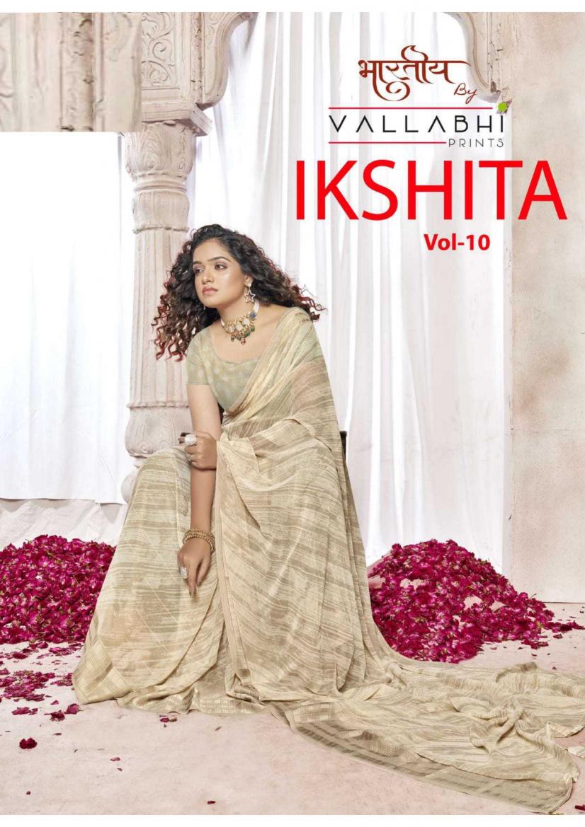 vallabhi prints ikshita vol 10 series 28291-28295 georgette saree